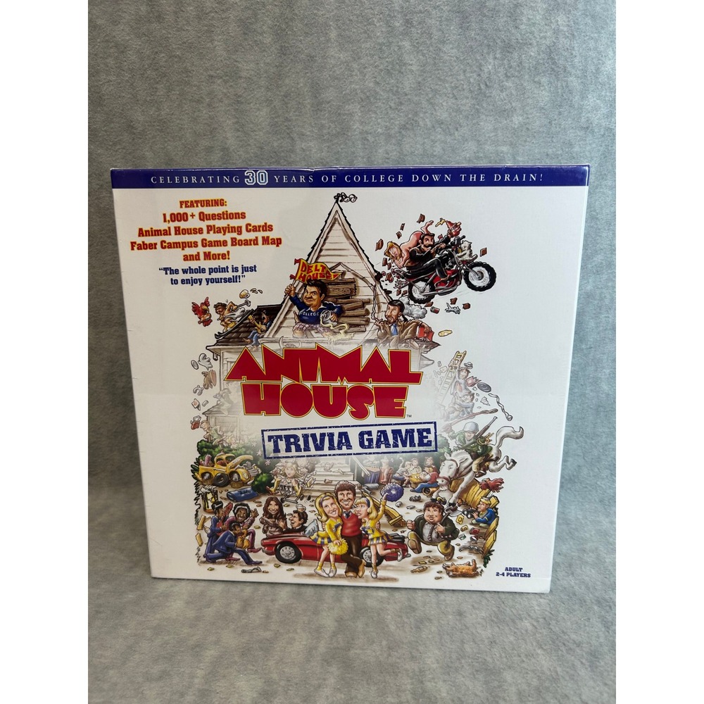 Animal House Trivia Game 30 Years Of College Down The Drain 2-4 Players‎ New